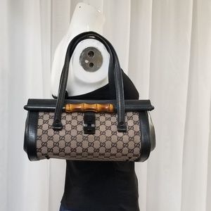 Authentic Gucci Handbag with Iconic Bamboo Detail